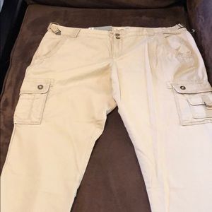 New Old Navy, Low Rise, Cropped Pants, 100% Cotton